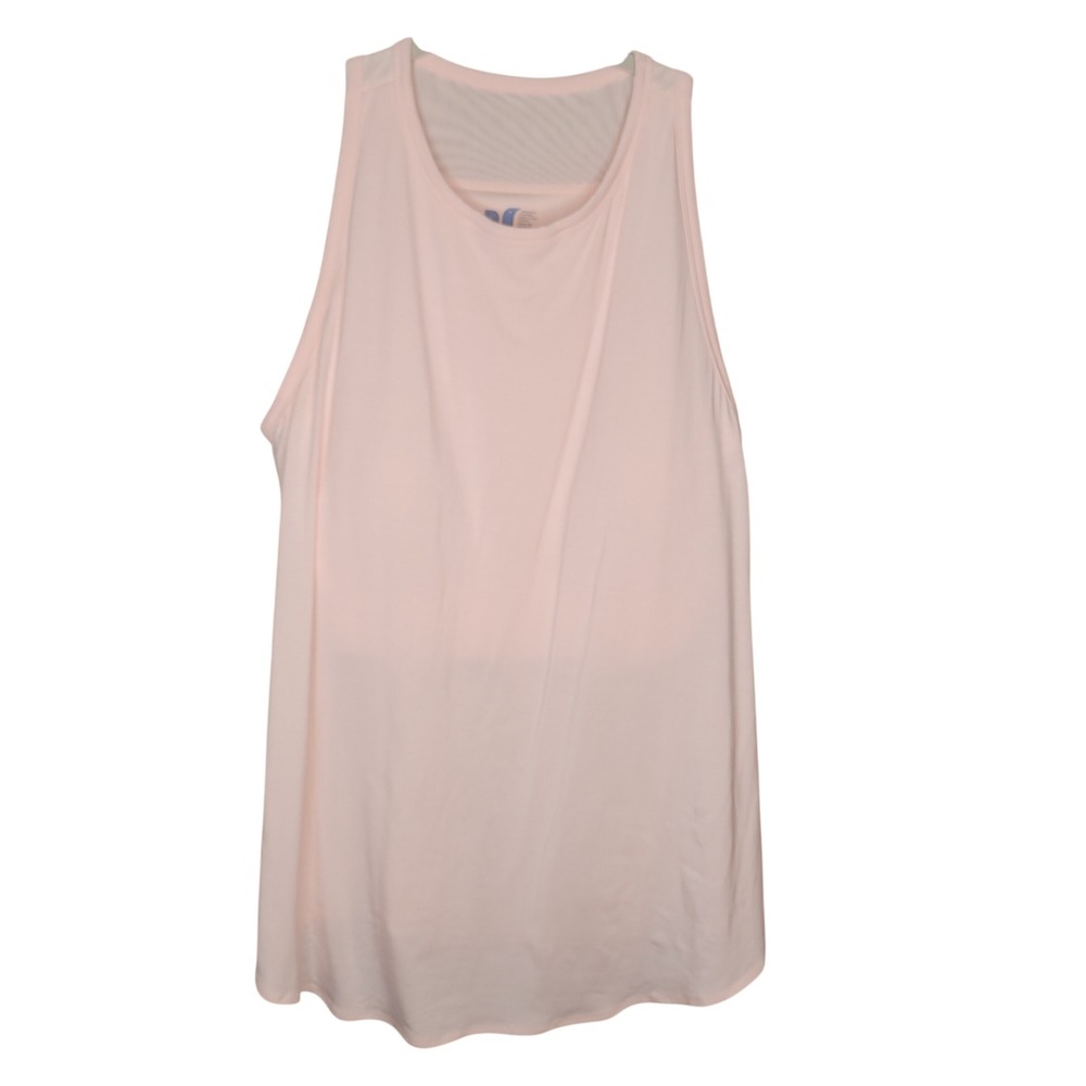Shebird Freedom Tank Top Pink Built-in Bra Mesh Back Size 6/L/12 Sleeveless Yoga
